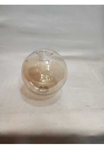 G.9 Ampule Göre,glob Avize Camı.bal Renkte Çapı:10.00 Cm Küre.kendinden Dişli