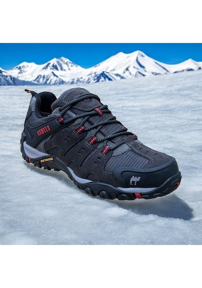 Erkek Outdoor Trekking Su Geçirmez Waterproof Ortopedik Vibram Kaymaz Taban Spor Ayakkabısı Füme Erkek Outdoor Trekking Su Geçirmez Waterproof Ortopedik Vibram Kaymaz Taban Spor Ayakkabısı Füme