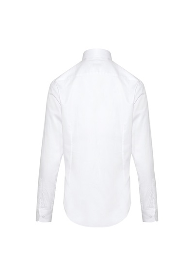 Hatemoğlu Modern Fit %100 Pamuk Gömlek Beyaz (540139965) Beyaz