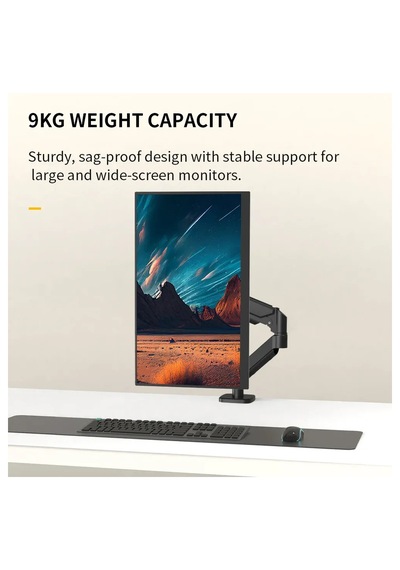 M252 Gazlı Yaylı Tekli Monitör Kolu 13-32 İnç 9 Kg Taşıma Kapasiteli