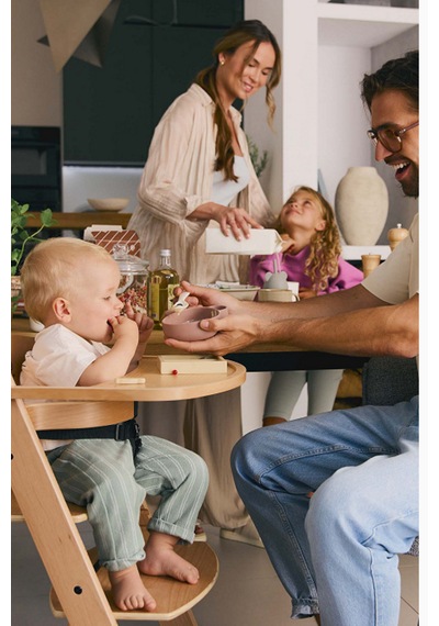 Kinderkraft Enock 2 in1 Ahşap Çocuk Mama Sandalyesi Ayarlanabilir Tasarım