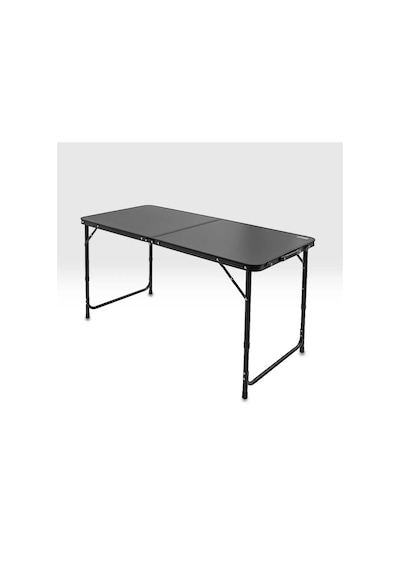 Katlanabilir Kamp Masası Seti - 4/6 Kişilik - 4 Tabureli - Elevate Plus - Siyah Karışık/Çok Renkli