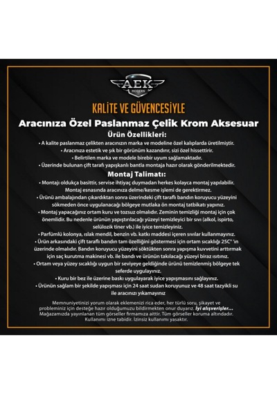 Fiat Doblo 2000-2010 Model Arası Krom Depo Kapağı Paslanmaz Çelik