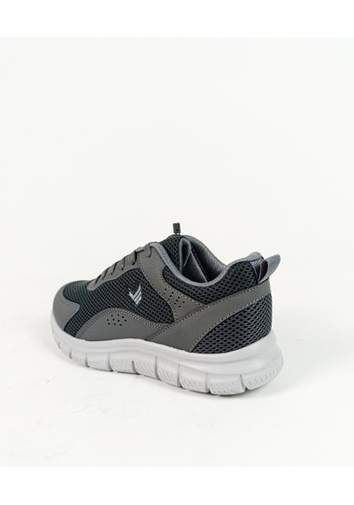 Volis Füme Renk 40-41-42-43-44-45 Numara Bağcıklı Triko Erkek Spor Ayakkabı Füme