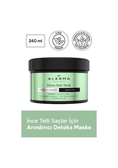 Alerma Detox Saç Maskesi 240 Ml