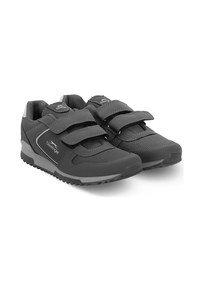 Slazenger Allure I Kadın Cırt Cırtlı Koyu Gri Günlük Spor Ayakkabısı