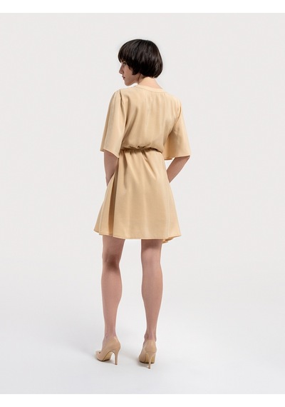 Loose Fit Kadın Elbise Bej