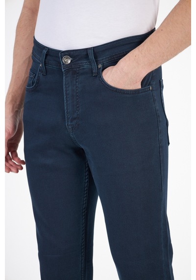 Digital Jeans Normalkesim Fermuarlı Genişpaça Yüksekb Açık Lacivert Açık Gri