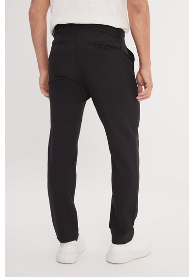 AC&Co / Altınyıldız Classics Erkek Sıyah Slim Fit Dar Kesim Beli Bağlamalı Çizgili Yan Cepli Casual Jogger Pantolon Siyah AC&Co / Altınyıldız Classics Erkek Sıyah Slim Fit Dar Kesim Beli Bağlamalı Çizgili Yan Cepli Casual Jogger Pantolon Siyah