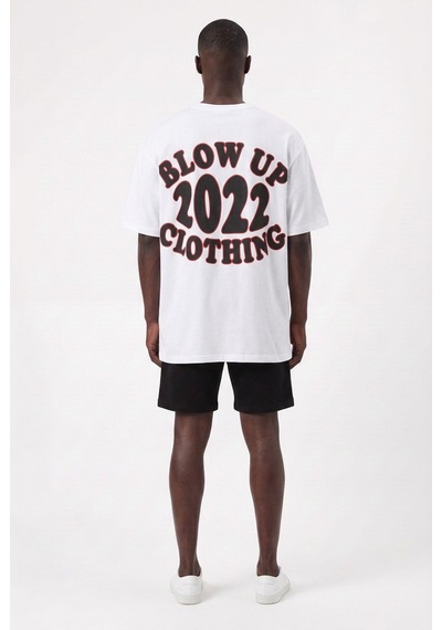 Blow Up Future Gen Günlük Spor Tişört 2022 Beyaz Oversize 142231 Siyah