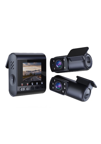 Sjcam M60 Gps 4k Ön-arka-iç Çift Kamera Cmos Araç Kamerası Siyah