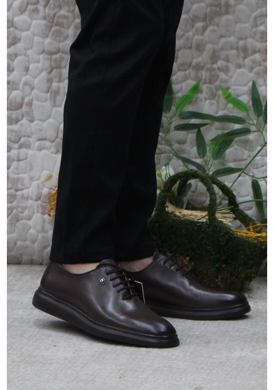 Pierre Cardin 14206 Kahve Hafif Taban Hakiki Deri Erkek Ayakkabı 001
