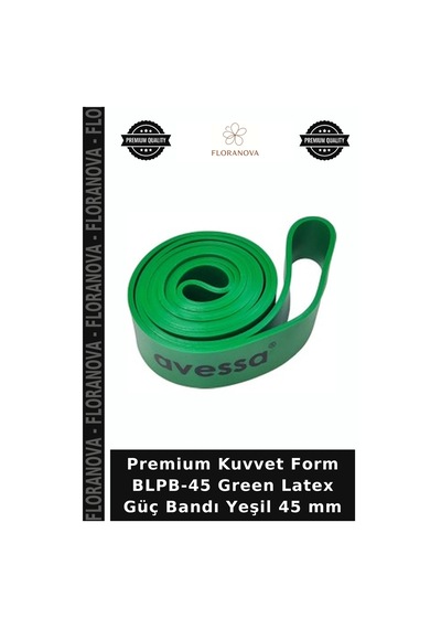 Premium Kuvvet Form Blpb-45 Green Latex Güç Bandı Yeşil 45 Mm