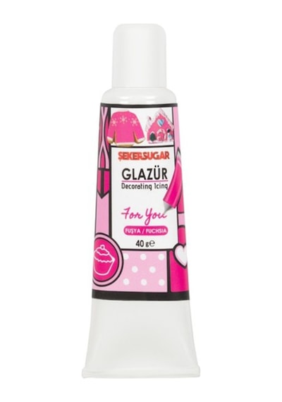 Şeker Sugar Hazır Glazür 40 G Pembe