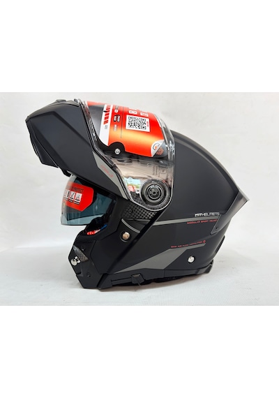 Mt Atom 2 Sv A1 İç Güneş Vizörlü Çene Açılır Kask Mat Siyah