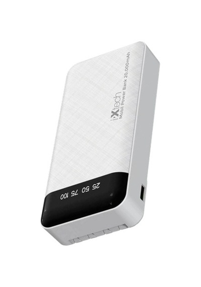I-Xtech Pb026 20.000 Mah Dahılı 4 Kablolu 2.1A Powerbank Mıcro + Usb + Lıghtnıng + Type-C Beyaz