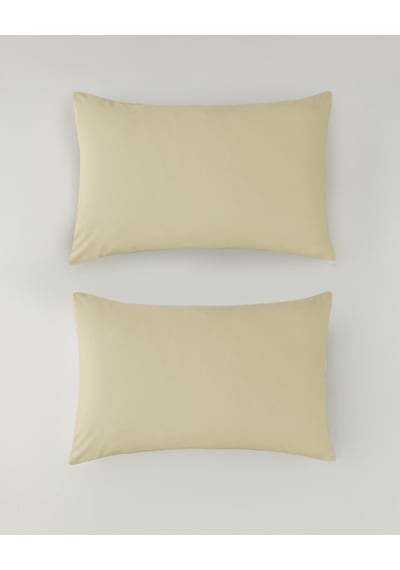 English Home Novella Premium Soft Cotton 2'li Yastık Kılıfı 50x70 Cm Açık Sarı