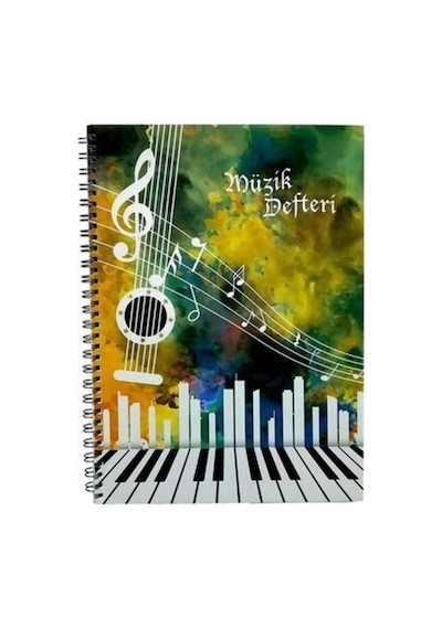 Spiralli Karton Kapak 40 Yaprak A4 Müzik Defteri Model 2 86930430239872