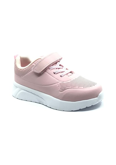 Cool Zila Pembe Cırtlı Hafif Taban Kız Çocuk Spor Ayakkabı Pembe