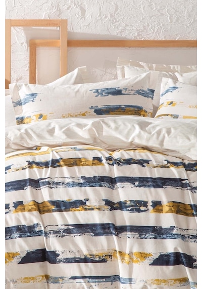 Yataş Bedding Stain Ranforce Çift Kişilik Nevresim Seti Bej