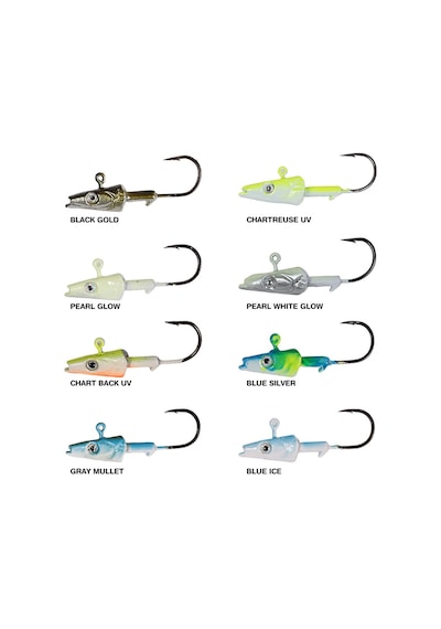 Ryuji Snake Shad 2/0 10gr Jig Head Black Gold
