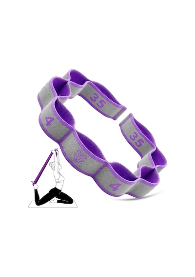 9 Seviye Direnç Bandı Jimnastik Eğitim Pilates Yoga Egzersiz Esneme Lastiği Resistance Bandı Tdl9 Çok Renkli
