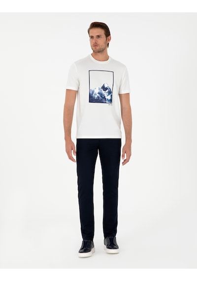 Pierre Cardin Erkek Ekru Tişört 50290614-vr019 Ekru