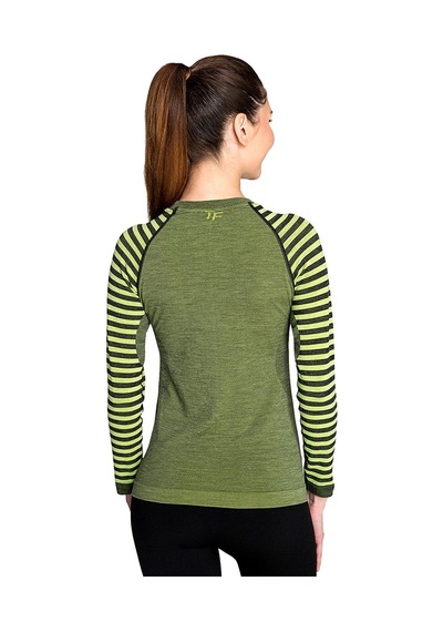 Thermoform Ultimate Merıno Kadın Seamless Termal Sweatshirt - Hzt14032-8621 Yeşil