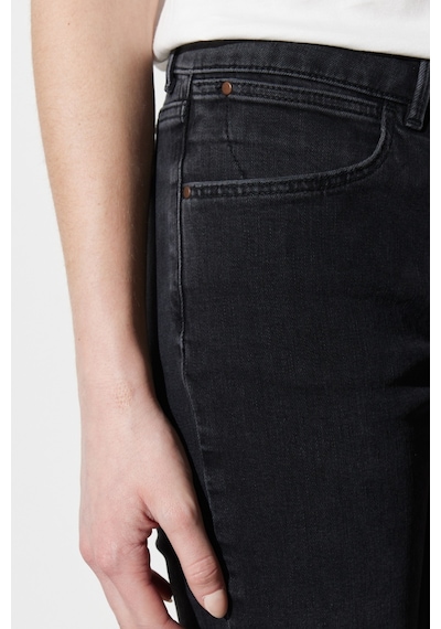 Wrangler Bootcut Fit Normal Bel Bol Paça Esnek Jean Kot Pantolon W28BCZ36C Siyah