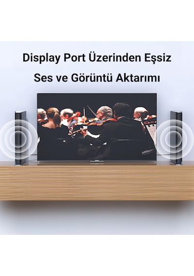 Veggieg 4k/60hz 2k/165hz Displayport V1.2 Kablo 1.5 Metre