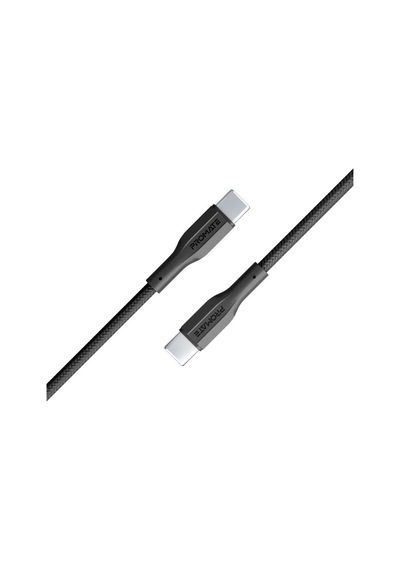 Promate Yüksek Çekme Mukavemetli Veri Ve Şarj Usb-c Kablosu,siyah