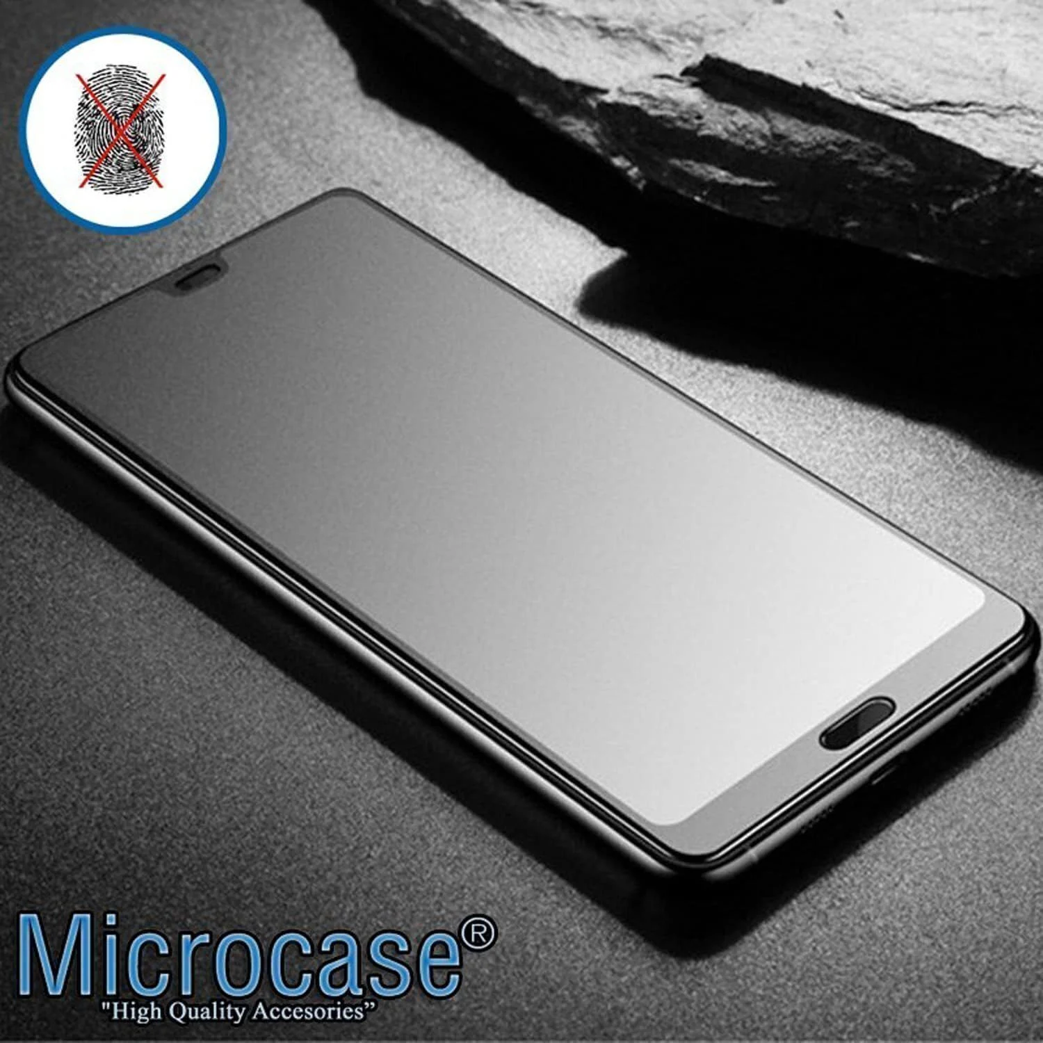 Microcase Oneplus 13t Tam Kaplayan Çerçeveli Mat Cam Koruma - Al3124