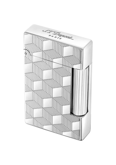 S.t. Dupont Initial Guilloche Çakmak Gümüş 20840 Gri
