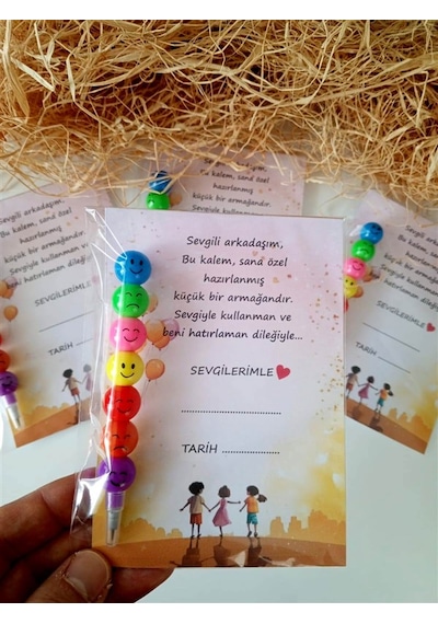 Arkadaşa Hediye Yumurtlayan Kalem 20 Adet Çok Renkli