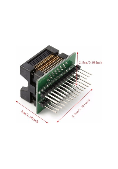 Sop28 SO28 to DIP28 Yaylı Adaptör Soket Eeprom Flash Programlayıcı Entegre Kolay Programlama Aparatı