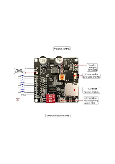 Dy-Hv20T Mp3 Ses Çalma Modülü