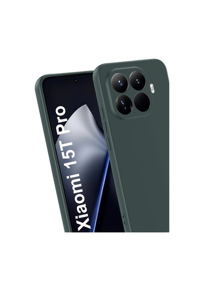 Xiaomi Mi 15t Pro First Silikon - Koyu Yeşil 0.2M-Çok Renkli