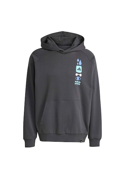 Adidas Gfx Hoodıe Siyah Erkek Sweatshirt Siyah-saks