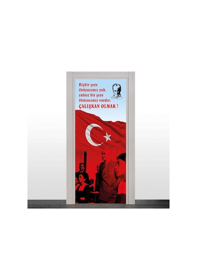 Bayrak Ve Atatürk Kapı Giydirme