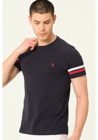 T8589 Dewberry Erkek T-shırt-lacivert Lacivert