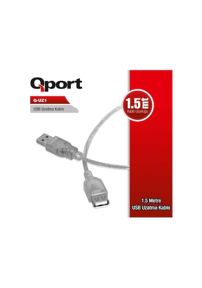 Qport Q-Uz1 Usb 2.0 Usb Uzatma Kablosu 1.5Mt
