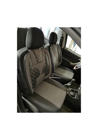 Her Araca Uyumlu Oto Koltuk Kılıfı Gri - 878281468