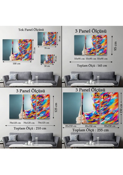 Es10 Dekoratif Baskı Kırmızı Klasik Araç Kanvas Tablo (95 x 165)