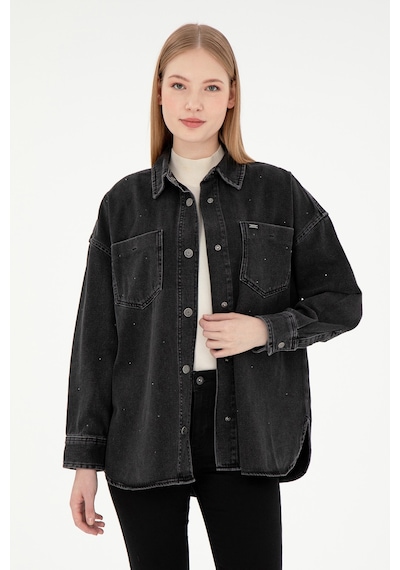 U.s. Polo Assn. Kadın Siyah Gömlek Jean 50295945-dn0027 Black Siyah