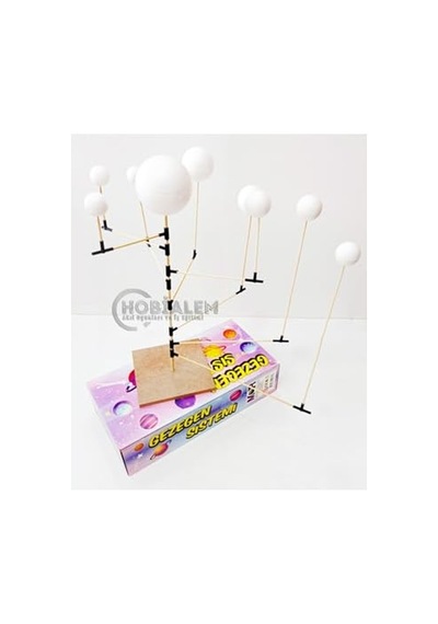Gezegen Sistemi Maketi, 9 Parça, Güneş Sistemi, Eğitici Maket, Model Gezegenler