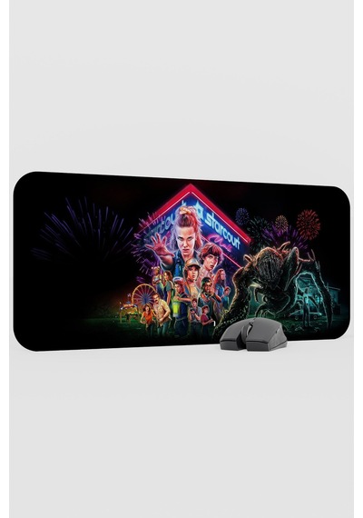 Stranger Things V2 70x30 Xl Gaming Kauçuk Kaymaz Taban Mouse Pad Fare Altlığı