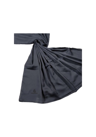 Mim Eşarp Mısırlı Eşarpları Düz Renk Vual Twill Şal Füme