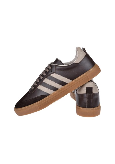 Floor Hakiki Deri Erkek Spor Ayakkabı Sneaker Mak-3030m Kahve