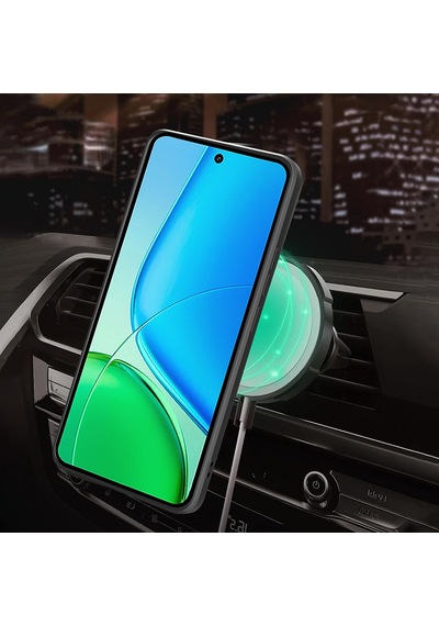 Vivo Y29 4g Kılıf Magnetik Standlı Kamera Korumalı Zore Sürgülü Vega Kapak Mavi
