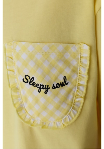 Penti Açık Sarı Sleepy Soul Pamuklu Pantolon Pijama Takımı